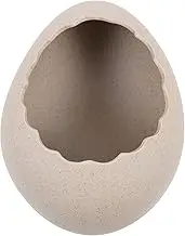 Garneck Easter Dessert Bowl Salad Bowl Dinosaur Egg Shape Bowl Ceramic Ice Cream Bowls Pudding Cup Cute Eating Bowl Flower Vase Pencil Holder for Snack Noodle L