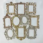 20pc Rectangle Ornate Lacey Die Cut Frames Scrapbooking Cardmaking Junk Journals