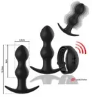 Silicone Anal Vibrator Dilator Butt Plug Mini Vibrating Dildo Wearable