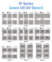 JTX GS-01 Solder Mask Repair Green Oil UV Stencil for Emmc/Nand Series CPU IC Ch