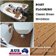 Brown Boat Flooring EVA Foam Marine Faux Teak Decking Mat ,Nonskid Traction Pads