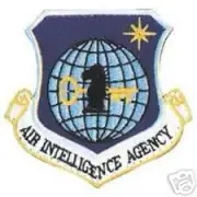 USAF AIR FORCE AIR INTELLIGENCE AGENCY AUTHENTIC PATCH WITH HOOK LOOP