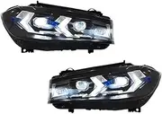 Compatible For BMW X5 28i 35i 50i F15 2014-2018 LED Auto Headlights Assembly Upgrade New Style Dynamic Projector Lens Tool Car Accessories