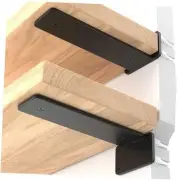 12 inch 4 Pack Floating Shelf Brackets, 1/5” Thick Heavy 12 Inch black-4 pack