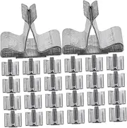 [COOPHYA] 100Pcs Candle Wick Base Tabs Durable Metal Wick Sustainers for DIY Candle Making Essential Candle Supplies for Easy Wick Fixing and Centering