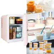 Koolatron 4L Mini Fridge Home Car 220V Table Top Mini Bar Fridge Portable, Pink