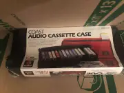 COAST Cassette Tape Carrying Case Holds 15 New Model AC-15 Black