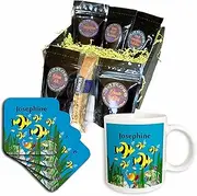 3dRose cgb_52875_1 Colourful Tropical Plants and Fish Design Personalized with a Female Name Josephine-Coffee Gift Basket, Multicolor