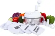 Food Chopper 7 in 1 Chopper Mixer Blender Whipper Slicer Shredder and Juicer New