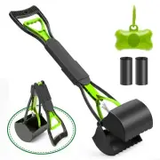 Portable Pooper Scooper w/ Long Handle Great for Lawns Grass Dirt Gravel Pick Up