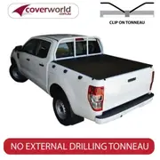 Ford Ranger Tonneau Cover Double Cab - Clip On - with Dog Leg Headboard