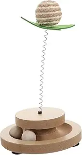 Cat Spring Toy Sisal Ball Interactive Teaser Pet Teasing Toys Multi-Environment Use Fun for Cats