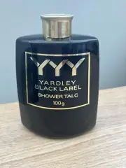 YARDLEY BLACK LABEL MENS TALC 100 g SEALED VINTAGE TALCUM POWDER