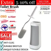 Joseph Joseph Flex Store Toilet Brush with Caddy Bathroom Cleaner Scrubber Grey