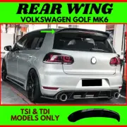 Fits ONLY TDI & TSI MODEL Volkswagen MK6 (2008-2012) Gloss Blk Rear Spoiler Wing
