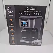 Complete Cuisine 12-Cup Programmable Drip Coffee Maker - Auto Shut-Off Black NEW