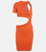 [Jacquemus] Jacquemus La Robe Brilho minidress UK 10 orange