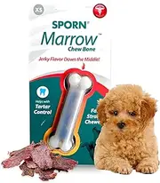 Sporn 32810 Yuppie Puppy Marrow Bone Chew Toy, Extra Small White