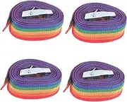 KALLORY 4Pcs Adjustable Ratchet Straps Durable Luggage Tie Down Straps for Kayaks Surfboards Beehives and More Rainbow Color Versatile Cargo Securing