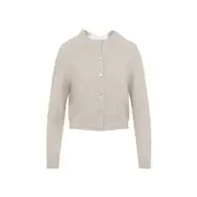 [Carven] Carven-Beige Knit Cashmere Cardigan-Donna S STAND