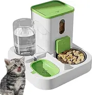Automatic Pet Feeder - Siphon-Based Mechanism Automatic Cat Feeder | Automatic Food Feeder with Water Dispenser | Cat Food Dispenser Suitable for Small Dogs and Cats