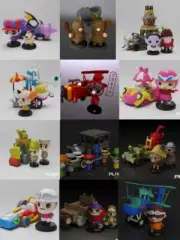 UNPAINTED Wacky Races 11 Vehicle & Drivers Chibi Character Set 3d Printed Models