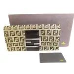 AUTH FENDI ZUCCA BIFOLD LONG WALLET FLAP WALLET #9194