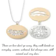 Sterling Silver Memorial Necklace Those We Love Don't Go Away | Kathy Bransfield