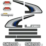 Kobelco SK200LC -8 Excavator Digger Decal Set