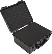 Waterproof Hard Case with Customizable Foam Portable for Camera, Drone, Equipment, Tools, Protective Travel Case for Storage, Carrying, Exterior Size 28 x 24 x 12.7 cm, Black