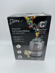 Deni 5210 Automatic Ice Cream Maker Machine Candy Crusher 1 1/2 Quarts New NIB