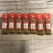 KIWI Round GOLD/BRN BOOT Shoe LACES 54" for 6-7 eyelets work hiking 7 Pair LOT