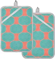 Kitchen Pot Holders Retro Abstract Potholders with Pocket Hot Pads for Kitchen Oven Mitts 2 Pack