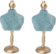 2pcs Jewelry Rack Neck Model Jewelry Necklace Bust Holder Jewelry Bust Stand Jewelry Mannequin Display Necklace Bust Display Jewelry Organizer Pendant Base Wood Spray Paint Storage/700