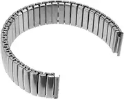 TEHAUX Metal Strap Comfortable Watch Strap Mesh Watch Band 16mm Delicate Stainless Steel Band Stretch Elastic Strap 26mm for Men's Watch