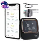 Wifi Grill BBQ Meat Thermometer, 5Ghz Wifi and Bluetooth 5.1 Food Thermometer, f