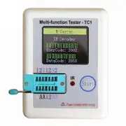 Multi-Function Tester,LCR-TC1 Transistor Tester TFT Diode Triode Capacitance Meter NPN PNP MOSFET,Pocke Colorful Display White