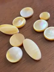 Saxophone buttons repair parts inlays keys beautiful Yellow Shell Accessories