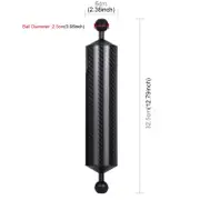 60mm Diameter Dual Balls Carbon Fiber Floating Arm, Ball Diameter: 25mm, Buoyancy: 400g