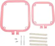 Nutriess Double Layer Embroidery Frame Stitch Hoop Stand Nordic Green Adjustable Needlework Holder Tool Desktop Usage (#1)