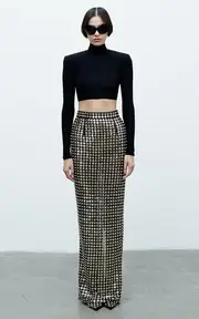 [The New Arrivals Ilkyaz Ozel] Nia Crepe Jersey Crop Top