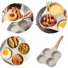 Non-stick Fried Egg Pan Four-Cup Divided Egg Skillet Pancake Pan Breakfast