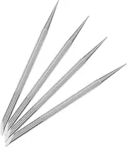 Generic 4pcs Nail Art Pusher Nail Rhinestone Nail Accessories Cuticle Trimmer Nails Cuticle Remover Tool Cuticle Tool Scraper Tweezers Scrappers Tool Stainless Steel Manicure Tools Silver