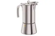 Euroline 10 Espresso Cup 1.2L Stovetop Stainless Steel Coffee Maker Moka Pot SLV