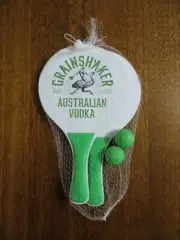 Grainshaker Australian Vodka Ping Pong Paddles and Balls Set - Brand New