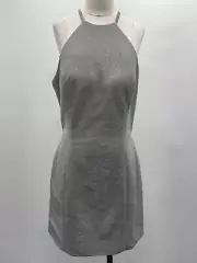 Sherri Hill Glitter Stretch Cocktail W/ Halter Neck & Cut Out Back Dress Size 14