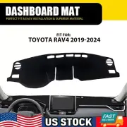 For 2019-2024 Toyota Rav4 Anti Slip Black Car Dashboard Pad Dash Cover Mat Pad H (for: Toyota)