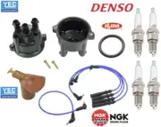 For Toyota Truck 4Runner 2.4L 22RE Tune-Up Kit Wires+Cap+Rotor+Spark Plugs (for: Toyota)