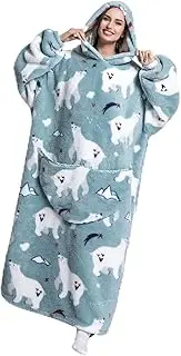 [Pure Living] hoodie blanket Premium Wearable Blanket Women & Men one size fit all