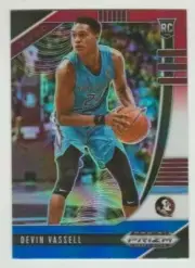 2020-21 Prizm Draft Picks DEVIN VASSELL Red White Blue Prizm Rookie Card #56